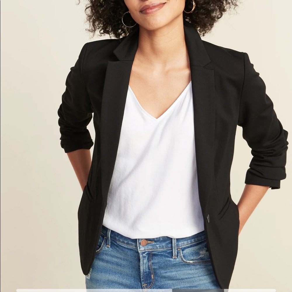 Classic Ponte-Knit Blazer